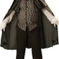 InCharacter Costumes, LLC Mens Midnight Vampire Costume, Black, XX-Large