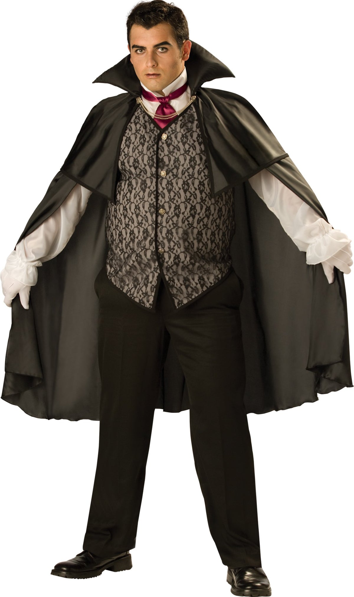 InCharacter Costumes, LLC Mens Midnight Vampire Costume, Black, XX-Large
