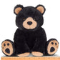 Bearington Collection Bear Stuffed Animal, 10.5" Plush Black Bear, Woody Variant