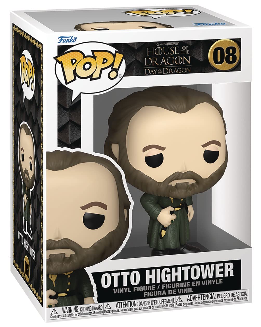 Pop House Of Dragon - Otto Hightower Funko Vinyl Figure (Bundled With Compatible Box Protector Case), Multicolored, 3.75 Inches