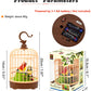 Hwd Voice-Activated Induction Birds Birdcage Toy, Talking Chirping Fluttering Parrot Birds Toys Gifts For Baby Toddler Kids Children (B)