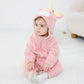 Lolanta Baby Girls Unicorn Costume, Infant Romper, Toddlers Fleece Hooded Jumpsuit, Cute Pink Bodysuit (Pink, 18-24 Months)
