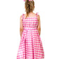 Golray 7Pcs Girls Plaid Costume Dress Sweet Slip Dress With Accessories Movie Outfit Birthday Halloween Costume Girl Dress Up Cl