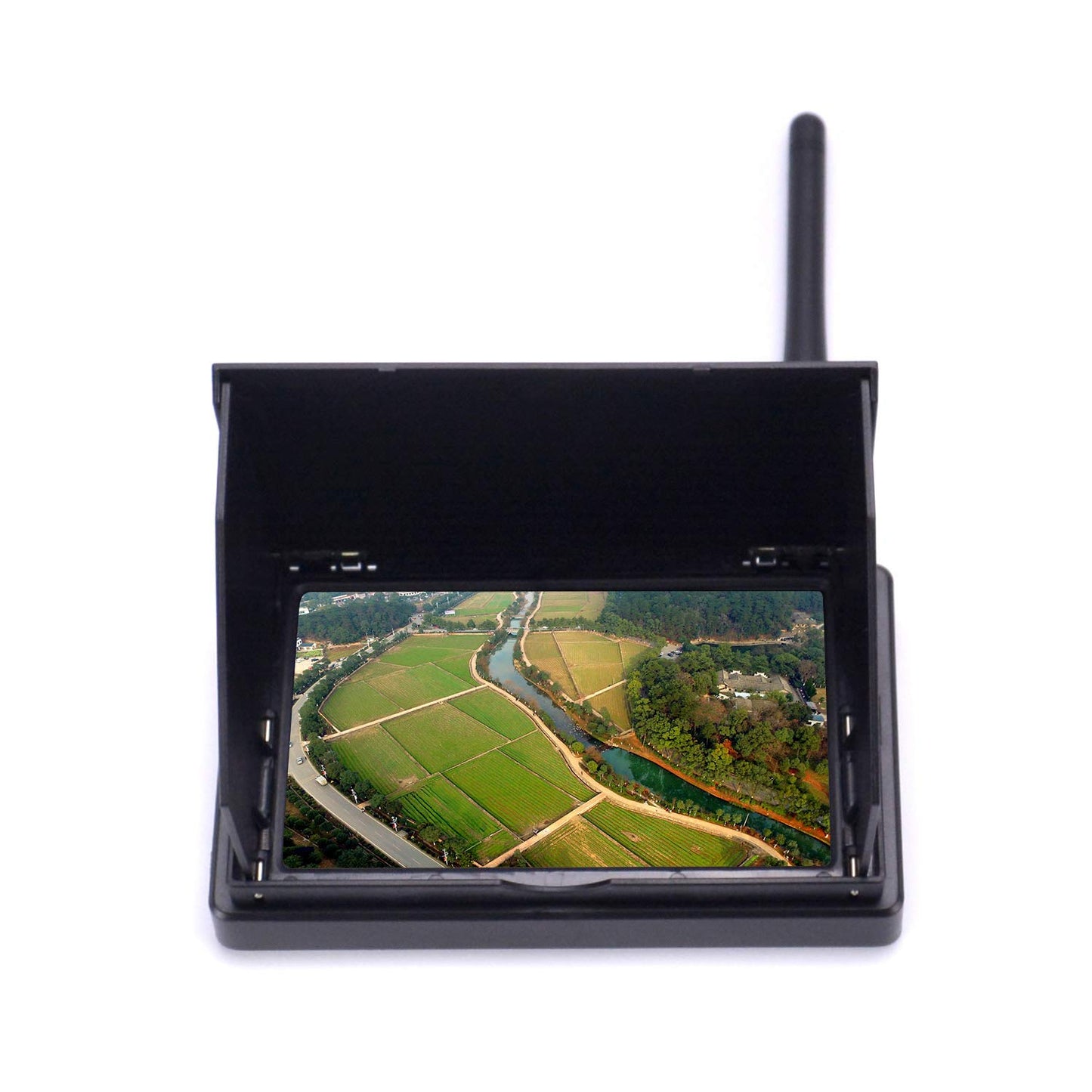 Readytosky 4.3'' FPV Monitor 48CH 480 x 272 LCD Reciever Monitor Auto Search with OSD Built-in Battery+Sunshade Hood for FPV Dro
