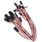 30 Pcs Red White Black 3 Terminal Male to Female Servo Extension Lead Wire Cable 300mm for RC Airplane (30Pcs)