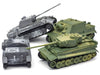 Kvvdi 4 Sets Upgrade 3D Puzzles Plastic Model Toy Tank Kit for mature-themeds  Military Tiger Tank Model  enhanced Scale Model Tanks Kits Collection