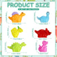 Poen 150 Pcs Mini Dinosaur Figures Resin Small Dinosaur Toys Garden Mini Dinosaurs Realistic Tiny Dinosaurs Miniature Dinosaur Figurines For Bag Cake Topper Birthday Party Favors (Cute)