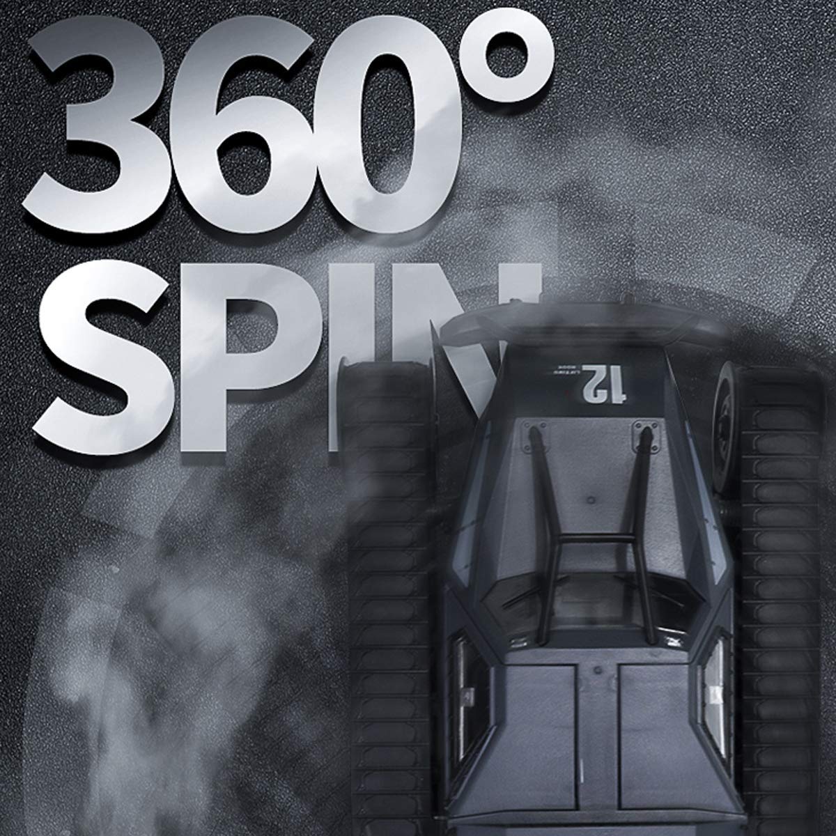 Mostop Remote Control Tank 1/12 Scale High Speed RC Tank 4WD Offroad RC Car 2.4Ghz Remote Control Crawler Drift Tank Army Truck