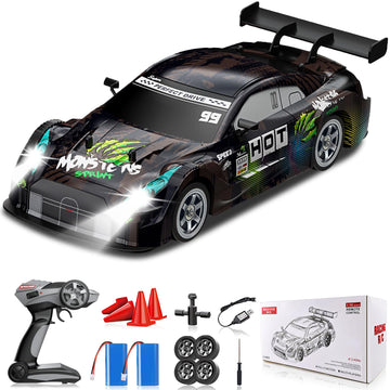 Sakeye RC Car, 1/16 RC Drift Car, 2.4GHz 4WD Rcemote Control Car for Adults Drifting RC Car High Speed Hobby Racing Car with Lig