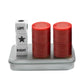 Beaboy Left Right Center Dice Game Set With 3 Dices + 40 Red Chips (Red)