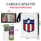 400 Pockets Football Card Binder for Football Trading Cards Portable Waterproof Storage Bag with Removable Sleeves for Sports Cards Collectors