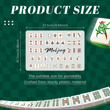 Seenelling 2 Pcs Mahjong Tile Mixer Shuffler for Mixing and Shuffling Tiles Plastic Mahjong Accessories Gifts for Lovers Playing