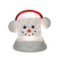 MOMENTS IN TIME 6.9H Acrylic Ice Cube Snowman - LED Lights, Water Spinning Glitter, Battery Operated
