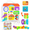 Montessori Toys For 1-2 Year Old Boy Girl, 15-In-1 Musical Busy Board, Birthday Gifts For 1 Year Old Boy, Educational Toy For 1+ Year Old Developmental, Learning Toddler Toy Age 1-2