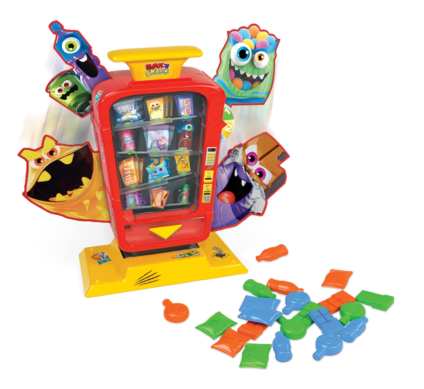 Goliath Smack 'N Snack Game - Fun Vending Machine Action for Ages 4+, 2-4 Players, Multicolor, Model 928728