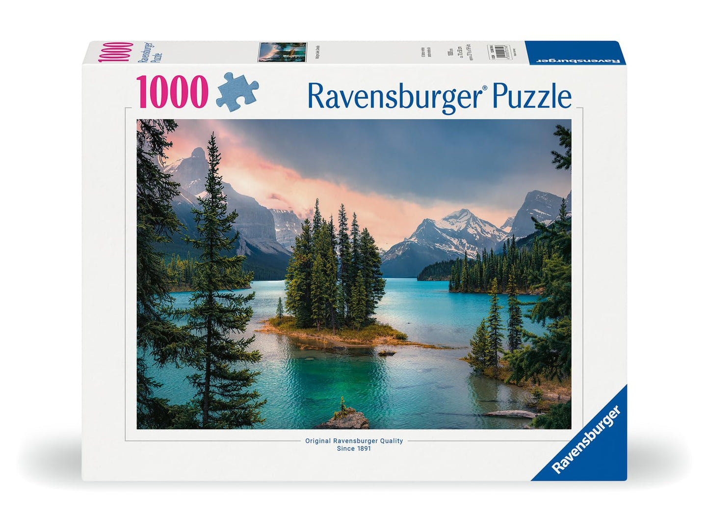 Ravensburger 1000 Piece Jigsaw Puzzle - Maligne Lake, Canada - Premium Quality, Frameable, Multicolor, 28 x 20 inches, Cardboard