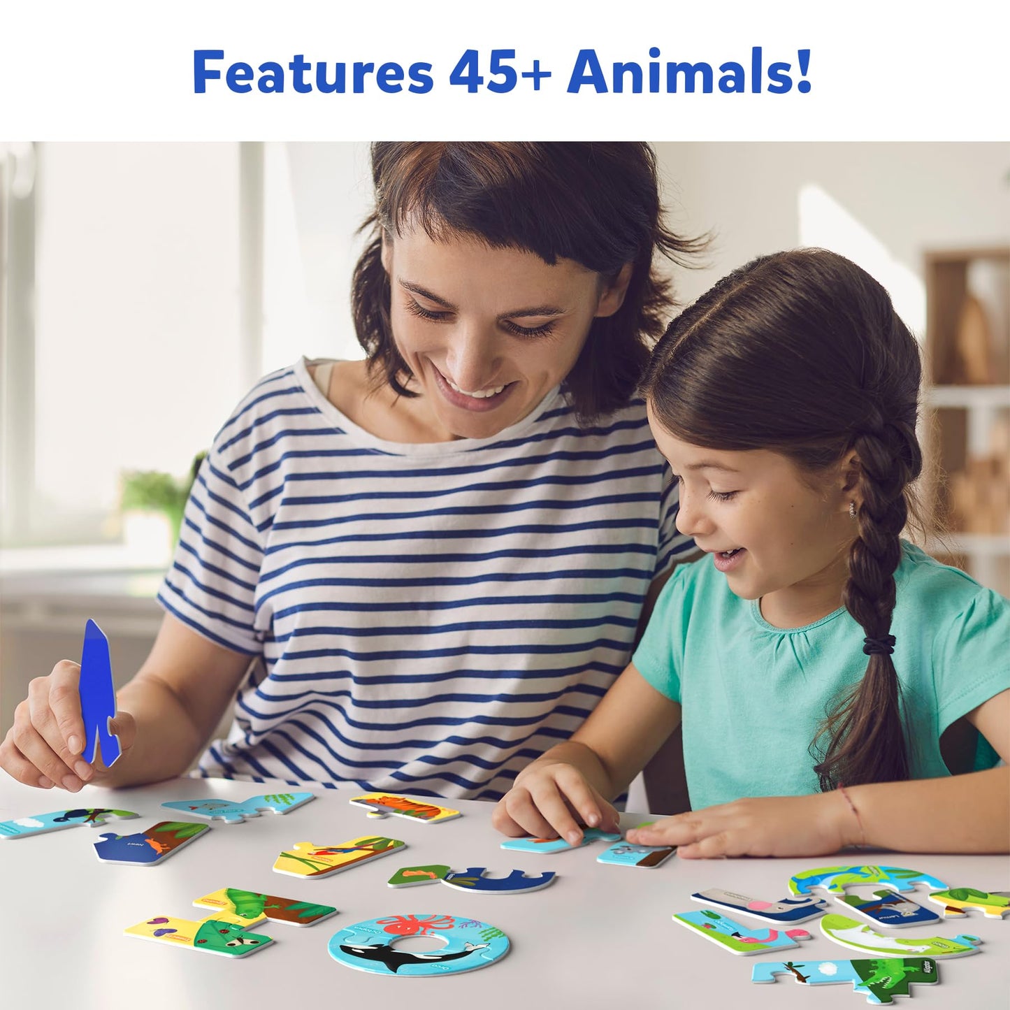 Skillmatics Animal Alphabet Puzzle - 52 Piece Jigsaw Puzzle For Toddlers, Preschoolers, Educational Toy For Learning Abcs And Letters, Gifts For Boys & Girls Ages 3, 4, 5, 6