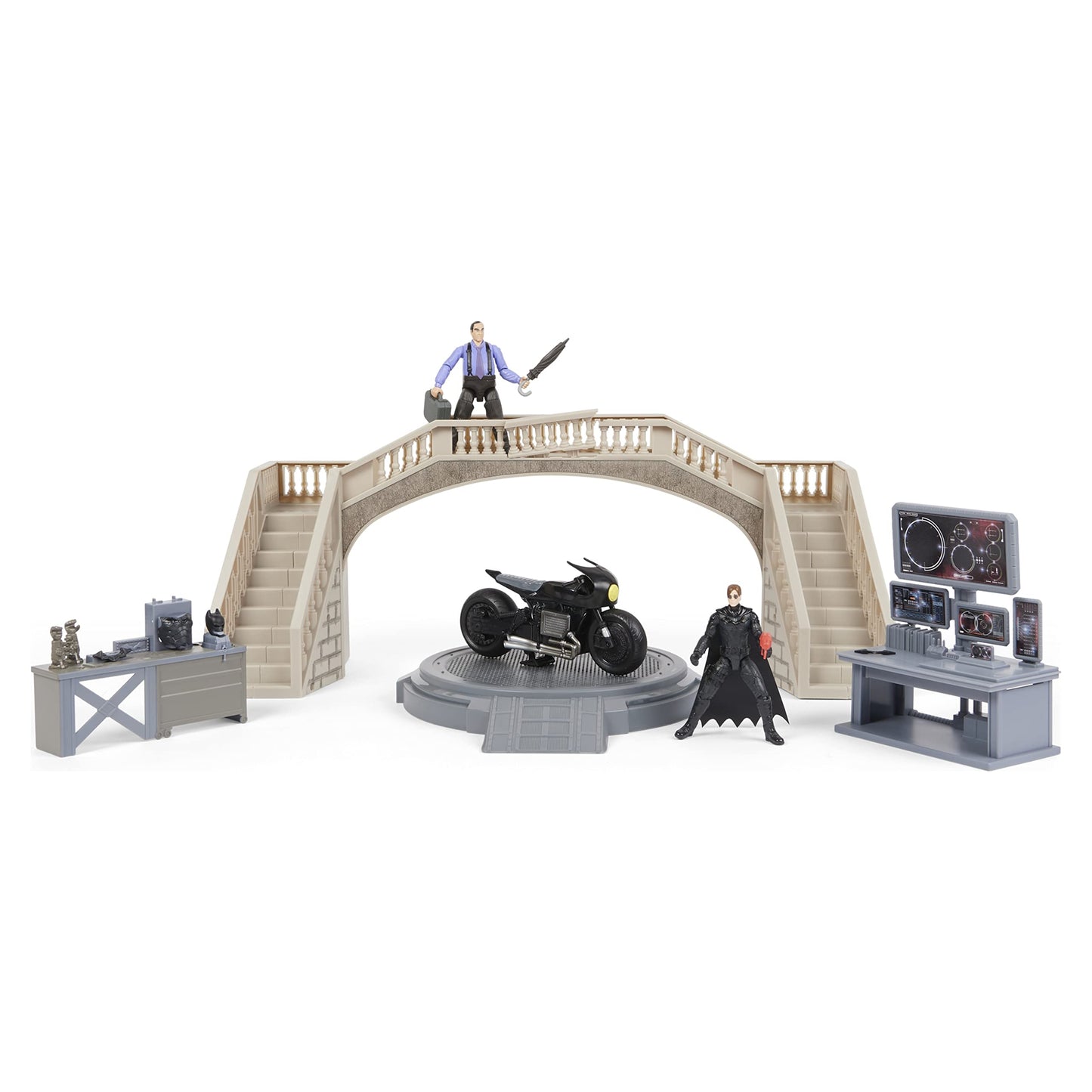 DC Comics  Batman Batcave with limited availability Batman and Penguin Action Figures and Batcycle  The Batman Movie Collectible Kids Toys for Boys Ages 3 and up