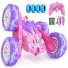 Jimdella Remote Control Car,360 Flips Rotating Stunt RC Cars,Double Sided RC Car with LED Lights,New Upgrade 2.4Ghz All Terrain
