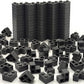 YUJHITP 200 Pcs Dark Gray 1+2 Masonry Profile Bricks, Classic Dark Gray Building Wall Bricks Blocks Bulk, Compatible with Lego P