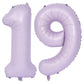 40 In Matte Purple Number Balloons Helium Foil Mylar Balloon Birthday Party Banquet Decoration Digital 19