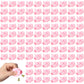 Kymqlyw 100 Pcs Rubber Pig Bath Toy Bulk Mini Pig Toys Float And Squeak Pig Toy Pink Piggy Bathtub Toys For Baby Shower Hallowee