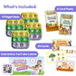 Popplers: Toddlers Early Learning & Educational Fidget Toy, Food & Farm Animals Popping Games, Teacher Must Have For Matching, S