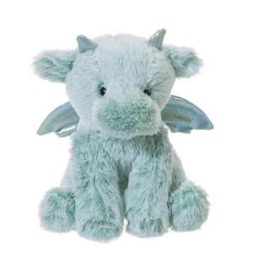 Apricot Lamb Plush Green Dinosaur Stuffed Animal, Soft Polyester, 8 Inch Cuddly Toy for Kids