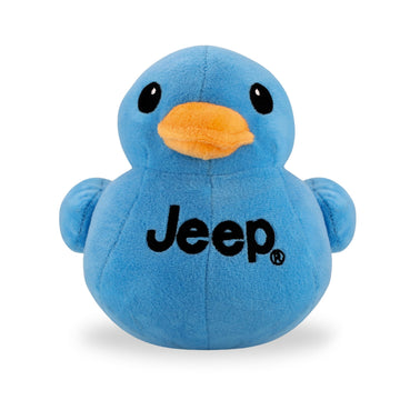 Jeep Text Logo Stuffed Animal Plush Duck Blue -Perfect Enthusiasts You'Ve Been Ducked (Blue)