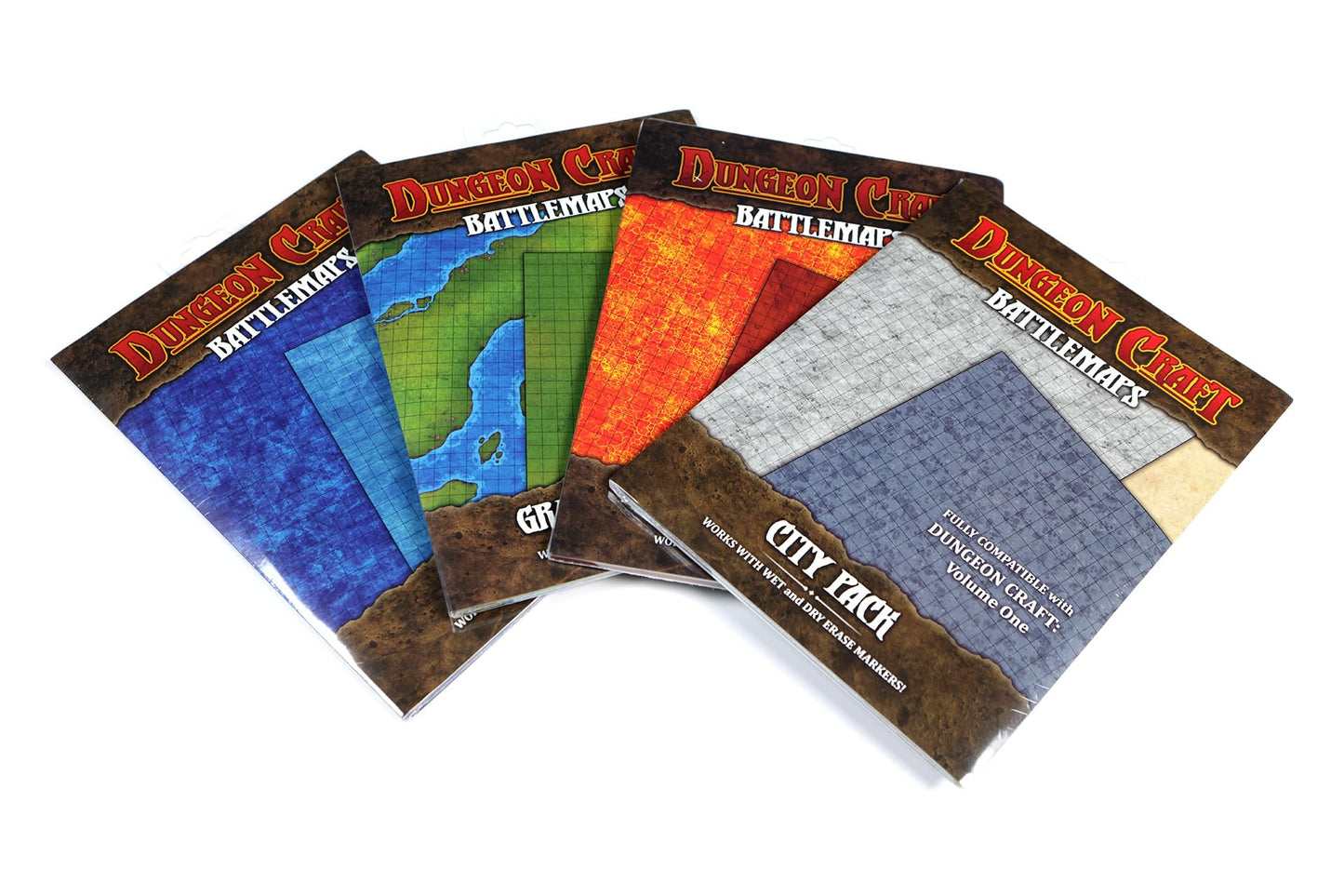 Dungeon Craft Rpg & Dnd Starter Set - Maps Essentials Kit - Set Of 4 - Expedition