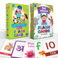 English And Hindi Flash Cards For Kids 2+ Years | 128 NonTearable Flash Cards Set | Alphabet, Numbers And Hindi Varnamala | Edu