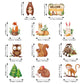 Outus 51 Pieces Woodland Baby Shower Party Decorations Woodland Birthday Hanging Swirl Decorations Forest Animals Creatures Part