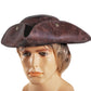 Loftus International Leatherette Pirate Tri-Corner Explorer Costume Hat, Brown, One Size