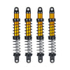 Que-T 4Pcs Aluminum Alloy Rc Shock Absorber For Axial Scx10 90046 D90 Trx4 Wraith 1/10 Crawler Car (100Mm)