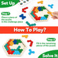 Wooden Puzzles Blocks Brain Teasers Logic Games For Classroom & Party Times,Jigsaw Puzzle Intelligence Stem Montessori Educatioanl Iq Toys Games For Kids Boys Girls Ages 3+(3 Pack)