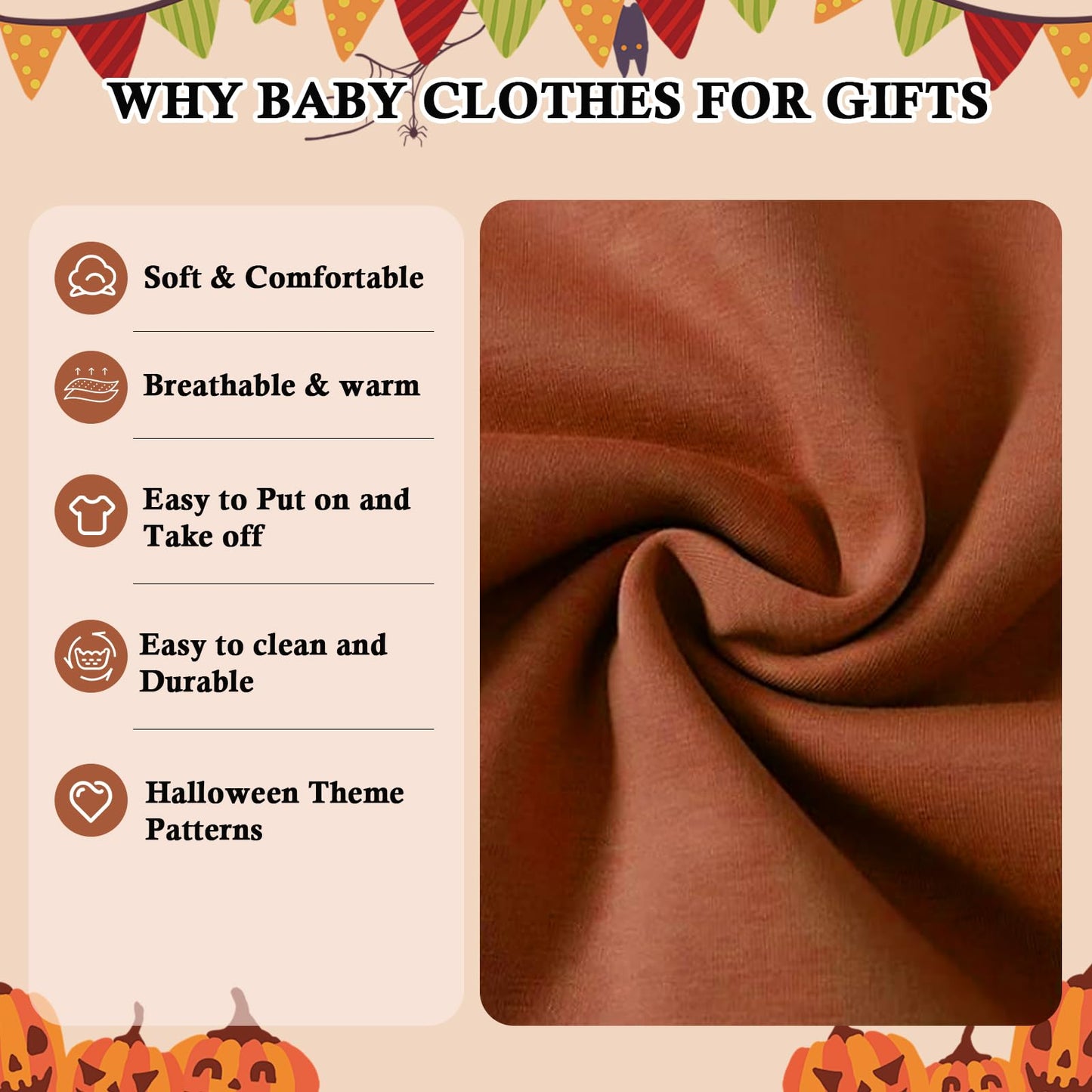 Asmea Toddler Boy Halloween Outfit Halloween Baby Clothes Long Sleeve Pumpkin Outfit Toddler Boy Halloweens Costume Baby Boys Fall Clothes 18-24 Months