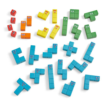 Hand2Mind Numberblocks Wooden Building Blocks Activity Set, Wood Stacking Toy, Counting Blocks, Numbers For Toddlers, Math Games