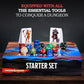 CraftyCrocodile Dungeons and Dragons Starter Set - 6th Edition, Dragons of Stormwreck Isle, 6 Dice Sets, Miniatures, Master Screen, Coloured