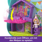 Polly Pocket Compact Playset - Doggy Birthday Bash with 2 Micro Dolls, Multicolor, Travel Toy with Accessories, Model HKV30