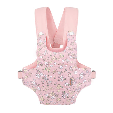 Gagaku Baby Doll Carrier For Toddler Toy Baby Carrier For Dolls Accessories Doll Carrier For Little Girls - Pink (Pear Flowers)