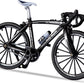 1:10 Scale Die-Cast Alloy Mini Mountain Bike Bicycle Model Toy Desktop Decoration Crafts For Cycling Lovers Bike Racers Athletes Children Boys And Girls (Black)