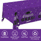 Graduation Party Decorations, Gongrats Grad Tablecover for Graduation Party Supplies, 3 pcs Purple Table Cloths, 54x108