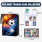 Hesplus 900 Pockets Sports Card Binder, Sports Trading Cards Display Case With Sports Card Sleeves Card Holder Protectors Set Fo