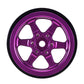 INJORA 1.3 Aluminium Beadlock Wheel Rims - Negative Offset -4.05mm for TRX4M SCX24 Upgrade 1/24 1/18 RC Crawler Car(Purple)