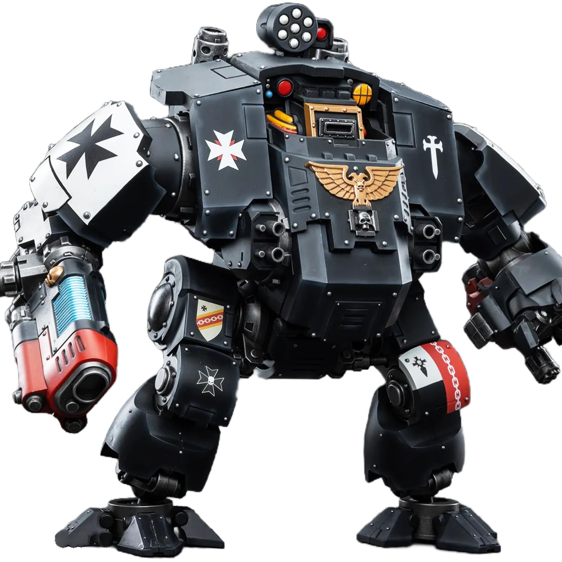 malt-inspiredISE JOYTOY 1/18 Action Figures Mech - Warhammer 40 000 Black Templars Redemptor Dreadnought - 12 Classic Character Collectible Age 15 and Above