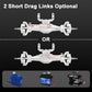 INJORA +4mm Diamond Axles with Lay Down Servo Mount & Links for 1/18 TRX4M(Silver)