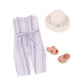 Lori - Marina'S Terrace Set - Mini Doll & Toy Terrace Furniture - 6-Inch Doll & Dollhouse Accessories - Chairs, Table, Umbrella,