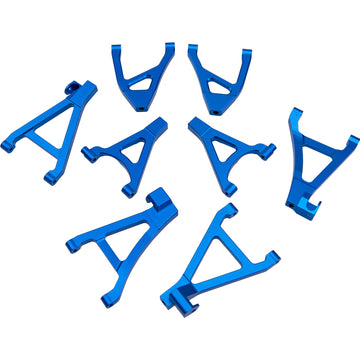 2Pcs Vgoohobby Aluminum Front Rear Upper Lower Suspension Arms #7131 7132 A-Arms Compatible with 1/16 Traxxas Mini Slash 4WD 700