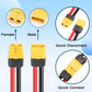 MOOKEERF 5 Pairs XT60 Plug Female and Male Connector with 100mm 12AWG Silicon Wire for RC Lipo Battery FPV Racing Drone