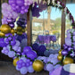 Purple And Gold Balloons, 60 Pcs Dark Purple Gold Balloons Set With Gold Confetti Metallic Gold Balloons, Globos Morados Lavende